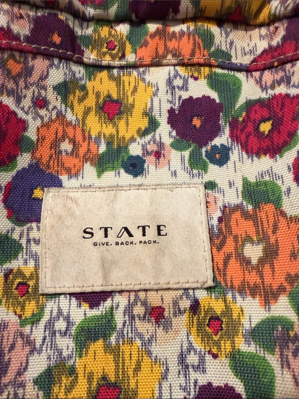 STATE Kane Floral-Print Backpack - Picture 3 of 7